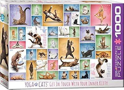 Eurographics 6000-0953 Puzzle « Yoga Cats » 1000 pièces
