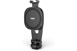 VRIG MG-03 Magnetische Telefon-Stativhalterung, Stativhalterung für Magsafe Kaltschuh für iPhone, 360° Rotation, für Stative, Kameras