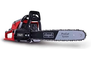 Scheppach Bensin-motorsåg PCS56 med 51 cm svärdlängd och enkel start | 2-taktsmotor – 3,1 hk effekt | 47 cm Ø skärtjocklek