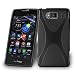 Produktbild Lenovo (Motorola) RAZR HD Silikonhülle in SCHWARZ von Cadorabo - X-Line Design TPU Schutzhülle für RAZR HD – Handyhülle Bumper Case Backcover in OXID SCHWARZ