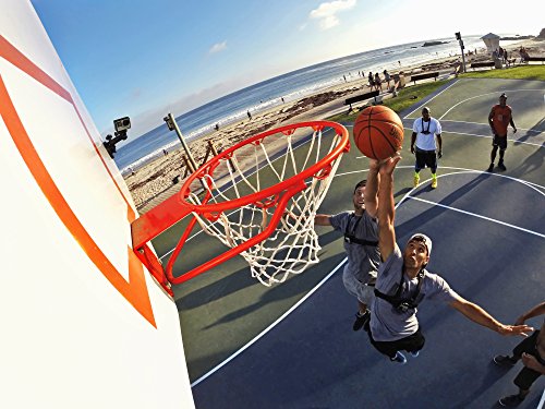 GoPro Front Helmhalterung (gebogene, vertikale Schnellspannschnalle, 2 x Schwenkarme, Rändelschrauben) - 6