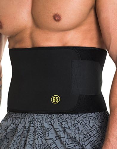 Adjustable Active Hot Belt - Waist Trimmer Weight Loss Sauna Ab Belt With Lower Back &amp; Lumbar Supports For Men &amp; Women