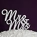 Produktbild zantec Exquisite crystal-like Buchstaben MR & MRS Tortenaufsatz Hochzeit vor-Anniversary Party Dekoration