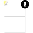 A4 Labels 2 Per Sheet, 20 Sheets 40 Sticky Label, Address Labels, Printer Labels, iSOUL Self Adhesive Printable A4 Sticker Paper for Printing, Laser Labels Stickers [Quickdry]