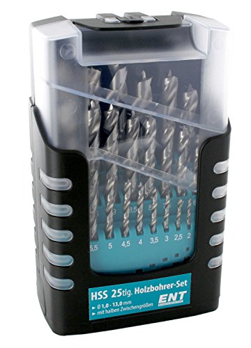 ENT Duradrill 25-tlg. HSS-G Holzbohrer-Set – 1-13mm – in 0,5mm Schritten - 3