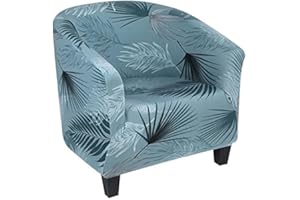 POIUYT Cocktailsessel Hussen Sesselschoner Sesselüberwurf Sesselhusse Sesselbezug Jacquard Elastisch Stretch Tullsta Bezug für Cafe Stuhl Sessel (Color : #3, Size : 1PC)