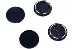 Shinekoo 4 X 50mm Black Racing Car Wheel Center Hub Caps Covers Set No Logo Universal Fit (SFM633)