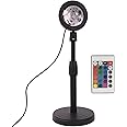 HYLOL Sunset Projector -16 Color LED Light with Remote, Desk Projection Rainbow Night Light, 180° Rotation Romantic Light (Projection Night Light)