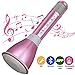 Produktbild Tragbares Karaoke Spieler Drahtloses Mikrofon mit Bluetooth Lautsprecher für Party, Podcast,Zuhause,KTV, Singen kompatibel mit IOS Apple iPhone iPad Android Smartphone PC(Pink)