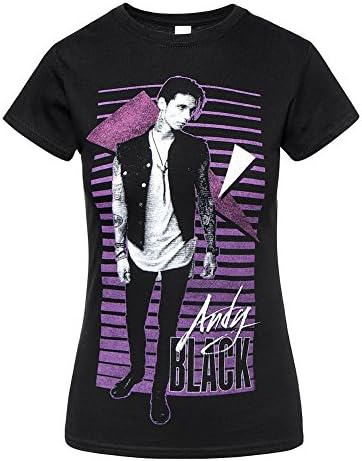 Andy Black (Black Veil Brides) 'New Wave' Womens Fitted T-Shirt (large)