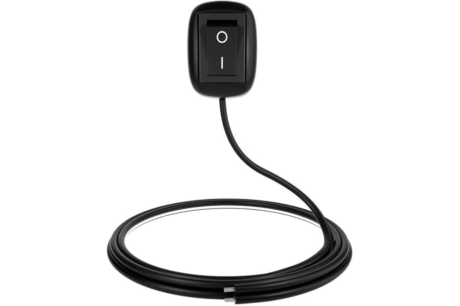 Hsthe Sea Car Rocker Switch ON/Off Double-Sided Adhesive Installation Surface Mount Button Switch for Power Switches LED Light Strip Fog Lamp Daytime Running Light