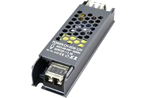 NUOVA GERMANY Alimentatore Professionale 3.75A DC 12V Trasformatore Ampere Stabilizzato AC110/220V Super silenzioso Senza ventola (12V 45W)