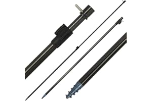 38" Carp Fishing Bivvy Storm Pole Telescopic Aluminium Extendable With T-Bar NGT