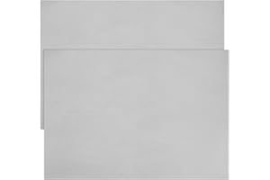 jojofuny 2 Sheets Silver Laptop Skin Sticker PVC Protective Film for Notebook, Scratch-Resistant, Waterproof, Dustproof, Easy to Apply and Remove, Reusable and Cuttable