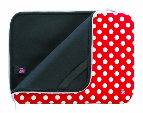 Pat Says Now 7779 Polka Sleeve für 12 Zoll bis 13,3 Zoll Laptop rot - 3