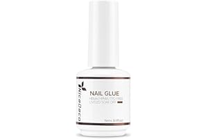 Nicedeco Colle Faux Ongles Extra Forte 15ml, Gel Glue Transparent pour Pose Américaine Ongles Capsules, Ongles en Acrylique, Longue Duré Nail Extend Gel UV/LED