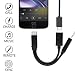 Produktbild bkayp 2 in 1 Typ C auf 3,5 mm Audio Kopfhörer Jack Conversion Adapter mit Typ C Ladeanschluss Splitter für leeco Le 2, letv Le Max 2, letv Le Pro 3, Xiaomi 6 und andere Smartphones mit Typ C Port