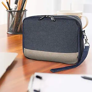 Fishfit Projector Bag Projector Case, Travel Carrying Bag with Portable Zipper, for Mini Projectors, Cameras, Earphones, Mobile Power Supplies, Data Accessories