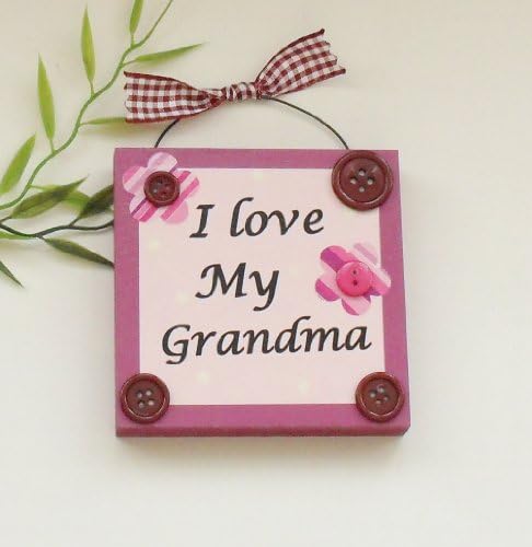 I love My Grandma Wooden keepsake Plaque