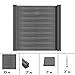 Produktbild S SIENOC WPC Zaun WPC-Zaun Bildschirm-Zaun Garten Zaun Terrace (6X Element + 7X Pfosten, Grau 180cm)