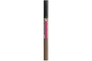 NYX Professional Makeup Zero to Brow, Gel rellenador de cejas, Acabado natural natural, Larga duración hasta 2 días, Tono: Ash Brown