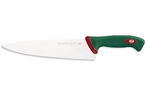 Sanelli Premana Professional Coltello Trinciante, Acciaio, Verde/Rosso, 25 cm