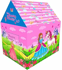 Sukan Tex Jumbo Size Extremely Light Weight Water Proof Kids Play Tent House for 3 to 13 Year Old Girls and Boys (Multi-Color ) (Princess)