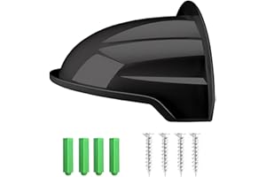 E-HORDE 1 Pack Universal Protector para Cámara de Seguridad, Escudo Protector ABS Resistente a la Intemperie para Cámaras IP, Cubierta de Lluvia y Parasol para Cámara Bala y Domo (Negro)