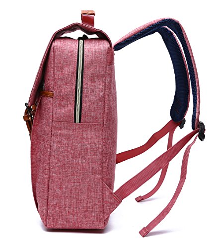 Fexkean Laptop Rucksack Backpack Vintage Canvas f  r bis zu 15 6 zoll Laptop Notebook Computer Arbeit Campus Studenten Outdoor Reisen Wandern mit Gro 