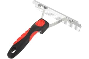 PATKAW Horse Shedding Tool, 1 Pc Horse Grooming Rake Horse Hair Brush Horse Cleaning Comb Trimmer Dematting Rake Undercoat Rake for Dogs Horses Cow Sheep Cattle