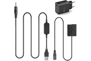 RAEISUSP 5V USB Kit Adapter + Ładowarka 5V3A + DMW DCC8 BLC12 BLC12E Dummy Bateria do Lumix DMC GX8 FZ1000 FZ300 FZ200 G7 G6 G5 GH2K GH2S DC-G90 DC-G91 DC-G95 DC-G95 DC-G95 99 DMC G80 G85