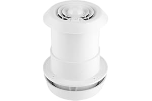 YOSOO Wentylator dachowy, 12 V, 5000 obr./min, lampa sufitowa LED, okrągła kratka wentylacyjna do kamperów, przyczep kempingowych, przyczep i vanów