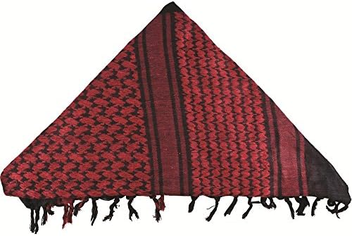 Bushcraft Shemagh Red/black