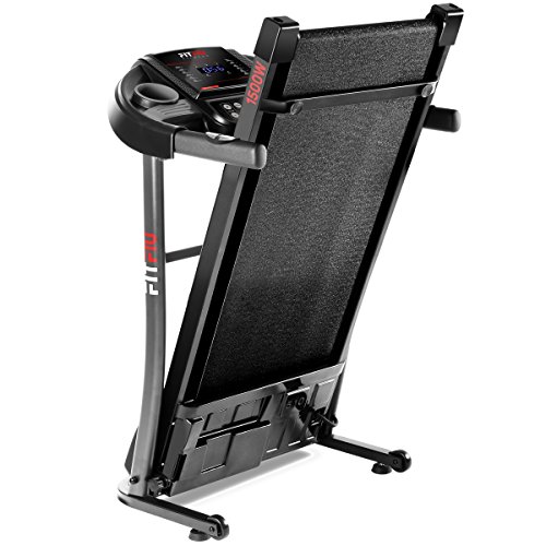 Fitfiu -MC200 Cinta de Correr Plegable Compacta, 1500w max 14 km/h con Pulsometro