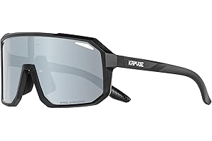 KAPVOE Polarizzati Occhiali da Ciclismo Uomo Occhiali MTB Donna Occhiali Bici da Corsa Occhiali da Sole Sportivi Occhiali da Sole Ciclismo Occhiali Mountain Bike Occhiali Running Golf Baseball Pesca