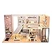 Produktbild Slibrat Happy Doll House Miniature DIY Puzzle Assemble Furniture Wood House Toys