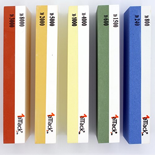 Schleifstein 600 – 1500 Körnung Wasserstein Abziehstein Wetzstein 180 x 60 x 27 mm - 9