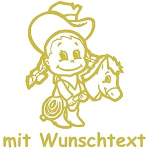 Baby Autoaufkleber Personalisiert Mit Namen - Motiv 713 (16 Cm) - 20 Farben & 11 Schriftarten