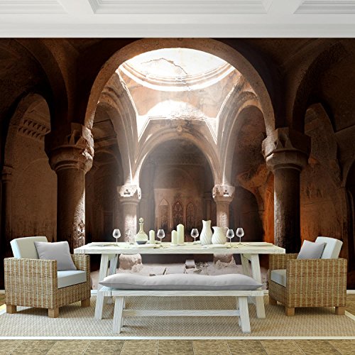 Fototapete Tempel 396 x 280 cm – Vliestapete – Wandtapete – Vlies Phototapete – Wand – Wandbilder XXL – !!! 100% MADE IN GERMANY !!! Runa Tapete 9115012a - 2