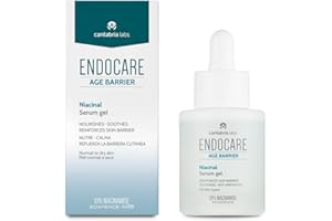 Cantabria Labs - Endocare Age Barrier Niacinal Serum Gel - 30 ml - Sérum Gel con 10% Niacinamida y ácido hialurónico en nanovesículas - Hidrata, Calma y Refuerza la Barrera Cutánea