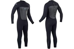 Osprey Men's Wetsuit Full Length 3mm Surf Wetsuit, Winter Wetsuit, Adult Neoprene Surfing Diving Wetsuit, Black