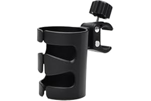GHJKLDHA Flaschenhalter für Rollstuhl und Kinderwagen, stoßfester Becherhalter, vielseitiges Zubehör für einfachen Zugang, ideal für Eltern und Betreuer, Flaschenhalter für