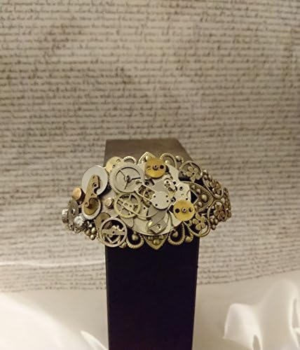 Steampunk filigree adjustable bracelet