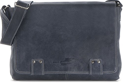 Leder Umh  ngetasche Herren Damen Messenger Bag Leder DIN A4 Ledertasche schwarz braun cognac grau blau 36 x 30 x 8 cm von REBELS   LEGENDS