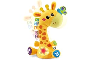 VTech - Ma Girafe Moov & Groov - Jouet Bébé Qui Danse et Répète Tout - Girafe Peluche Interactive Qui Parle et Chante - Éveil Musical, Motricité Bébé - Cadeau Enfant Dès 1 an - Contenu en Français