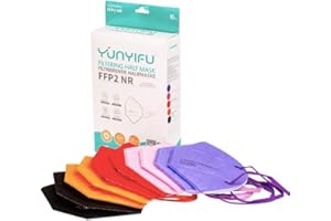 ProMedicalCare. Mundschutz FFP2 Maske farbig, Mundschutz Maske FFP2 bunt, Masken Mundschutz FFP2 (einzelverpackt)