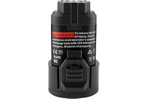 EICHXO Batería de repuesto de litio L1215, 12 V, 3,0 Ah, compatible con AEG 12 V batería L1215 L1215P L1215R R86048 BLL12C BS12C BS12C2 BSS12C BWS12 BWS12CBWS