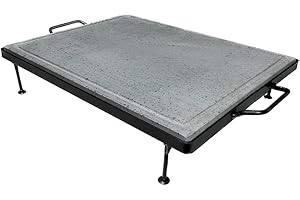 AIREACON Pegoraro Pietra Ollare - Piastra per Cottura Dietetica, 50x40 cm