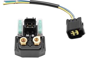 Mabutingti Relais de démarreur avec connecteur compatible avec Yamaha Grizzly 700 550 Kodiak 700 (à partir de 2007), YFZ450R YFZ450X (à partir de 2009)