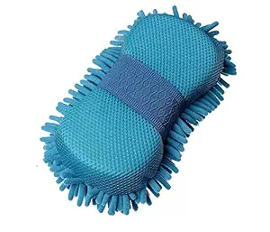 Autopearl Auto Pearl Chenille Microfiber Sponge Cleaning Cloth Hand Gloves for CarDashboard, (Radom Colour) - Set of1